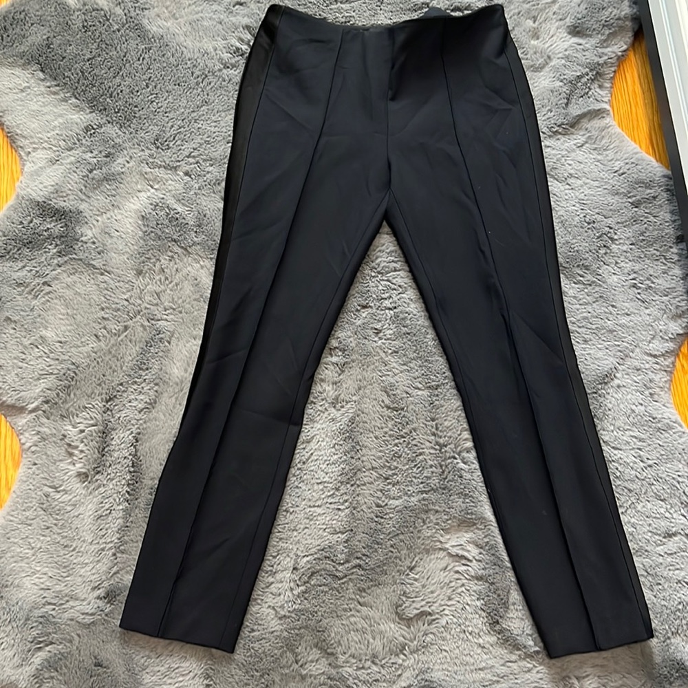 The Row dressy pants , silk strip on the sides . Size 8